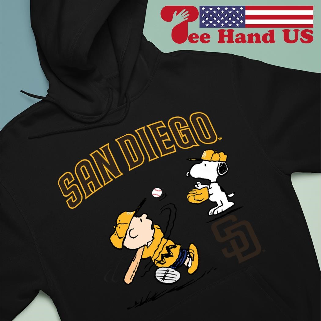 Peanuts Charlie Brown And Snoopy Playing Baseball San Diego Padres T-shirt,  hoodie, sweater, long sleeve and tank top