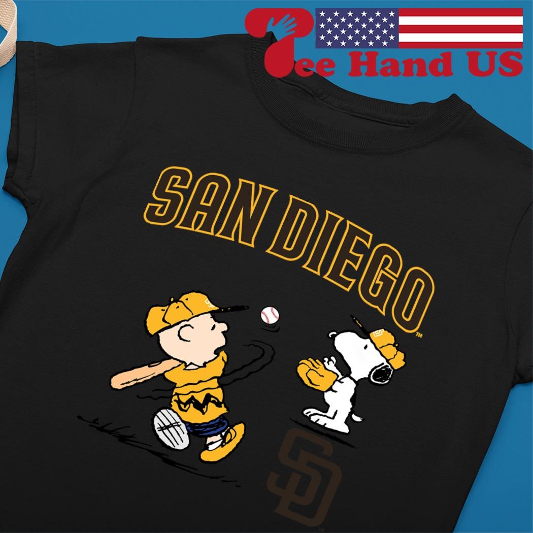 Peanuts Charlie Brown And Snoopy Playing Baseball San Diego Padres