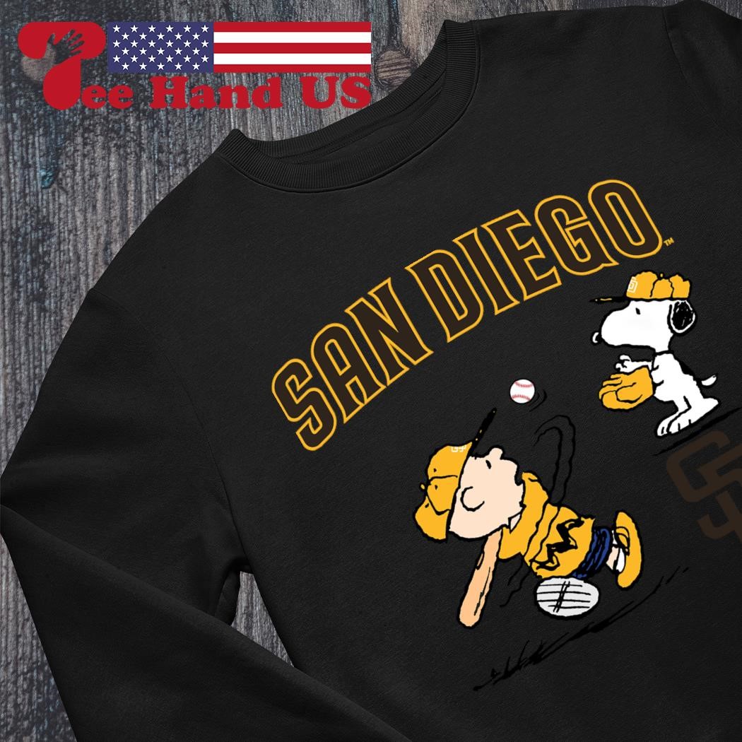 Peanuts Charlie Brown And Snoopy Playing Baseball San Diego Padres