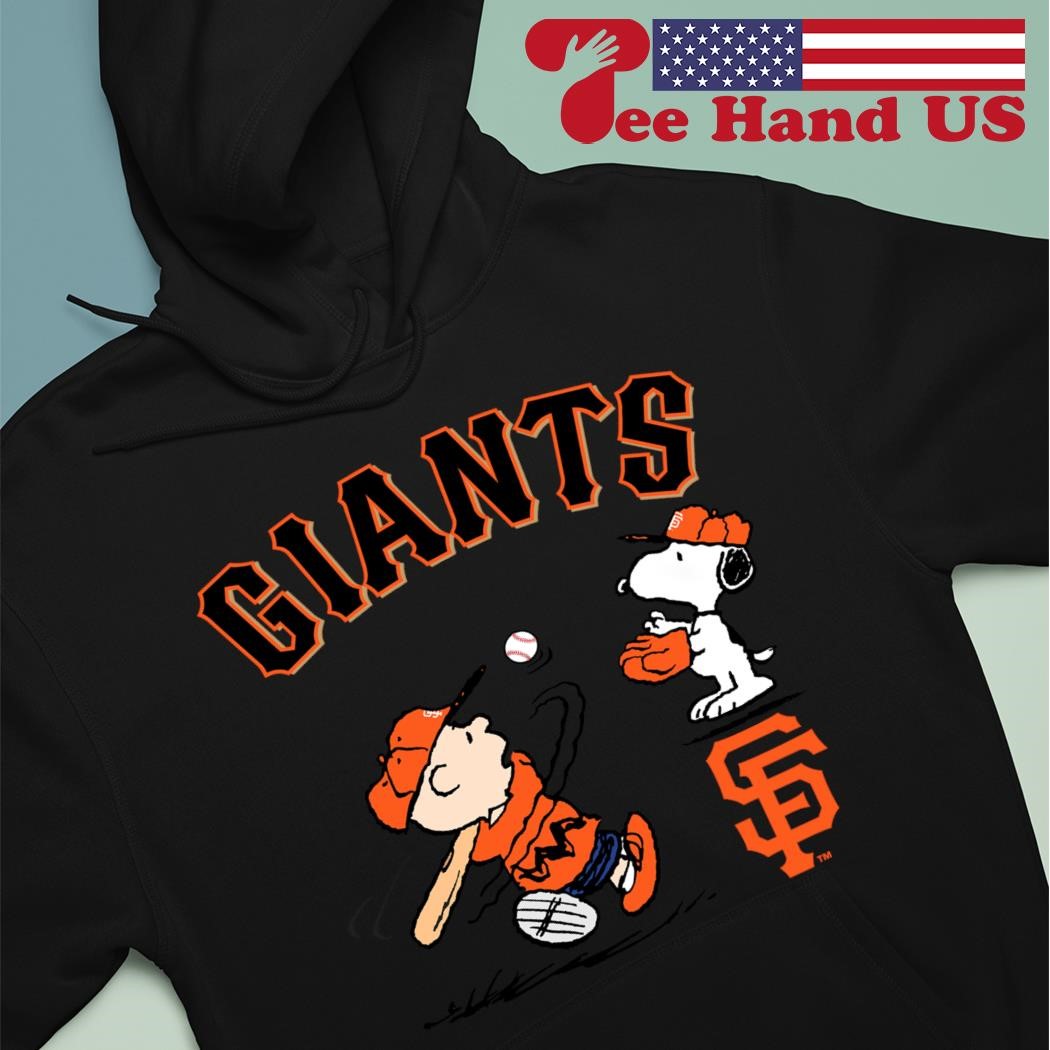 Peanuts Charlie Brown And Snoopy Playing Baseball San Francisco Giants shirt,sweater,  hoodie, sweater, long sleeve and tank top