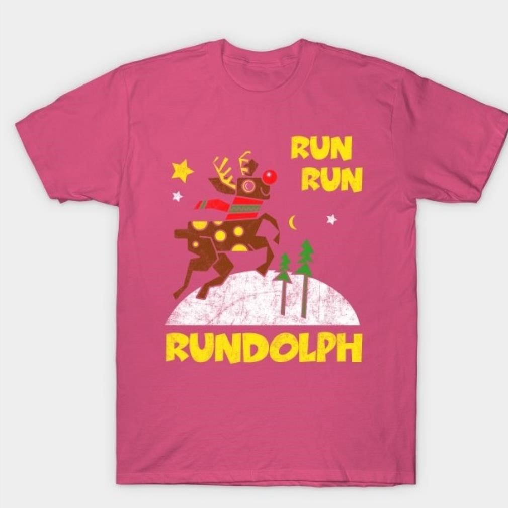 Youth Run Run Rudolph Tee Youth Run Run Rudolph Tee