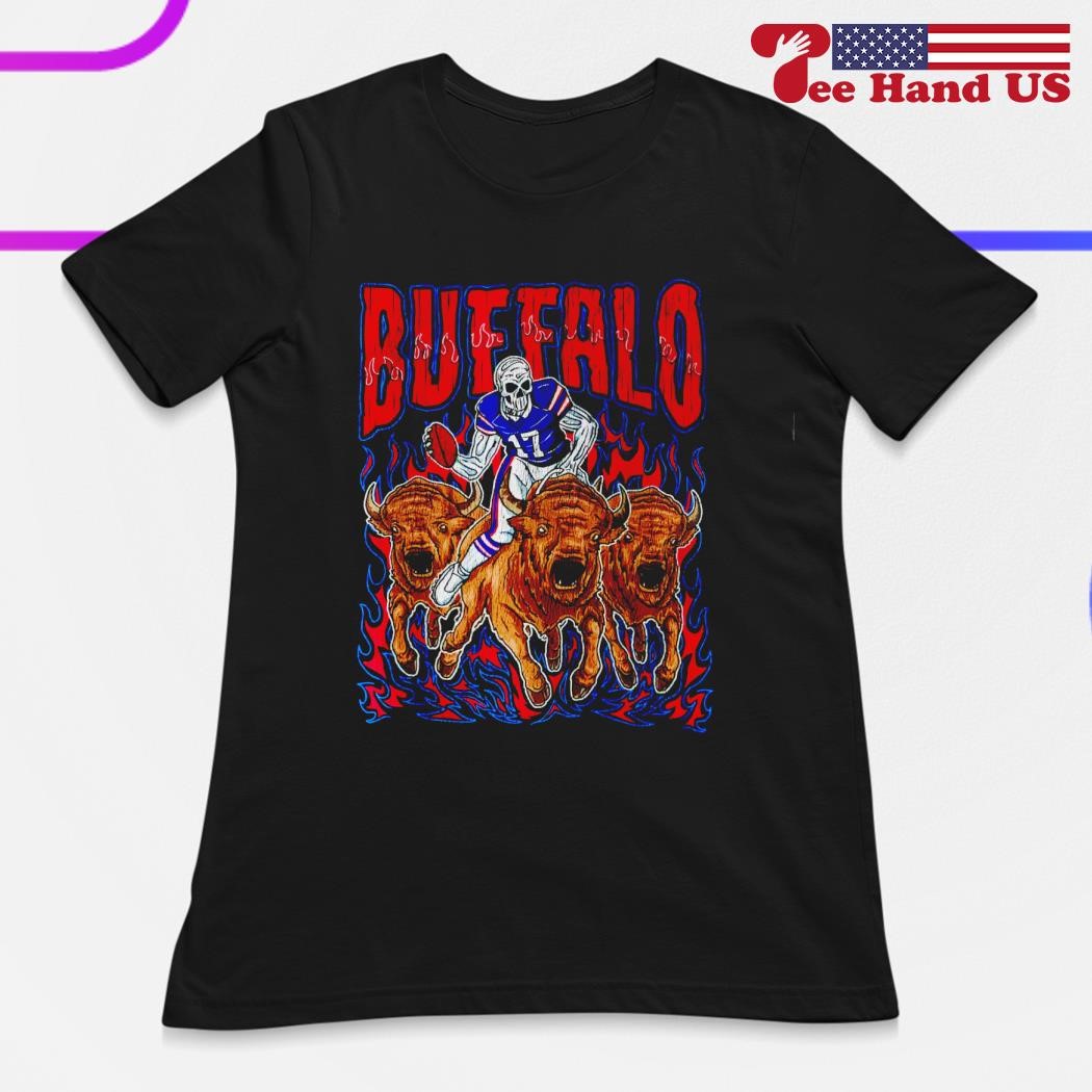 Buffalo Football Skeleton Shirt, Buffalo TShirt, Football Shirt