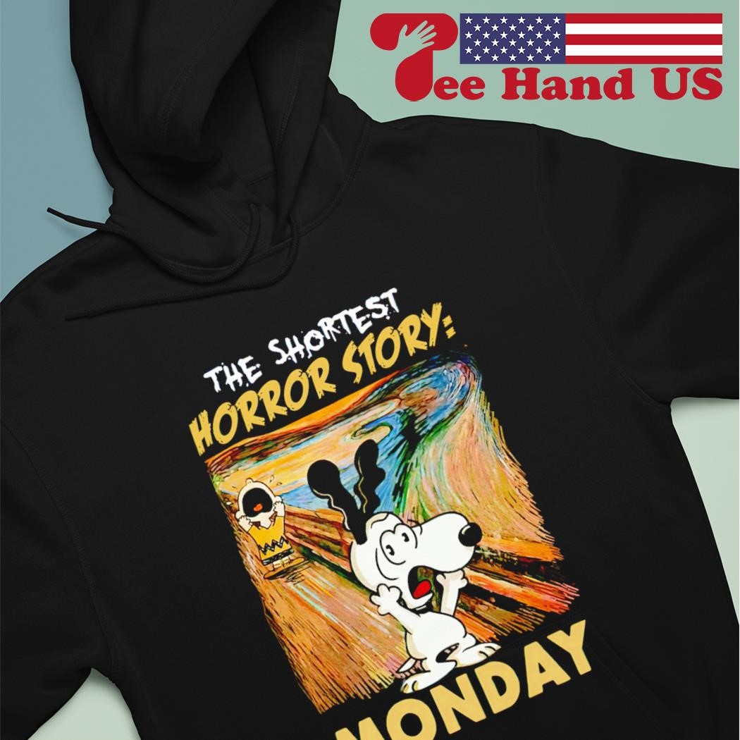 Snoopy the shortest horror story monday Halloween shirt hoodie.jpg