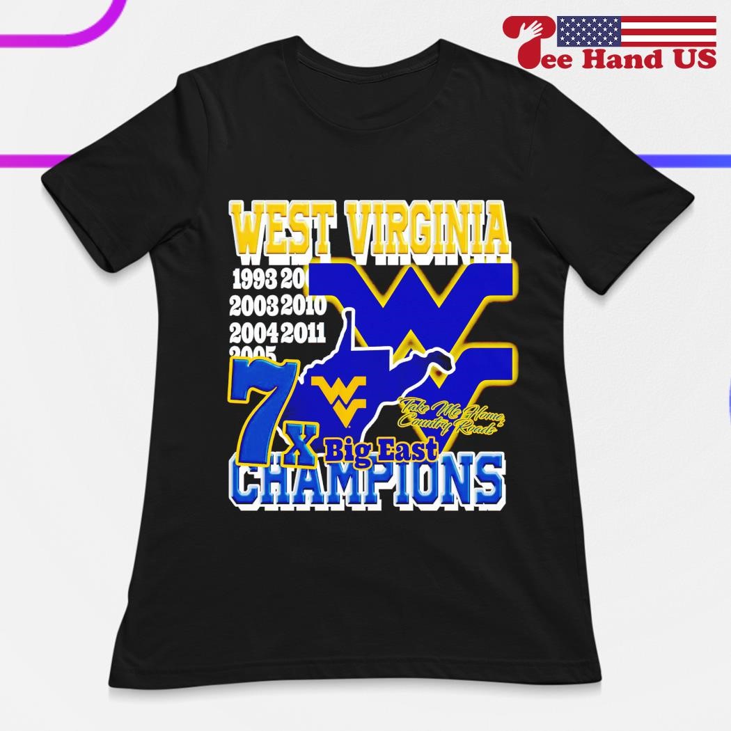 West Virginia Football 7x Big East Champions shirt, hoodie, sweater, long  sleeve and tank top