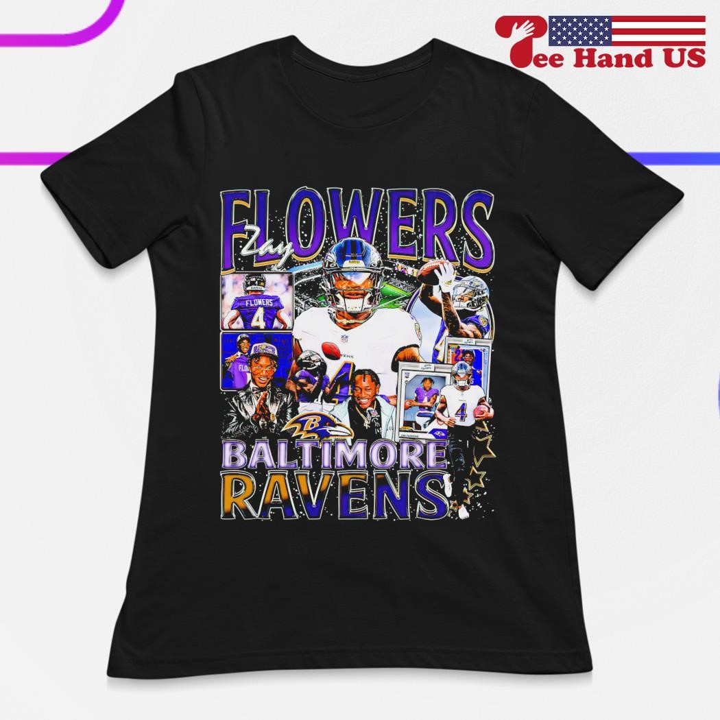 Zay Flowers From NFL Baltimore Ravens Graphic Classic T-Shirt - Mugteeco