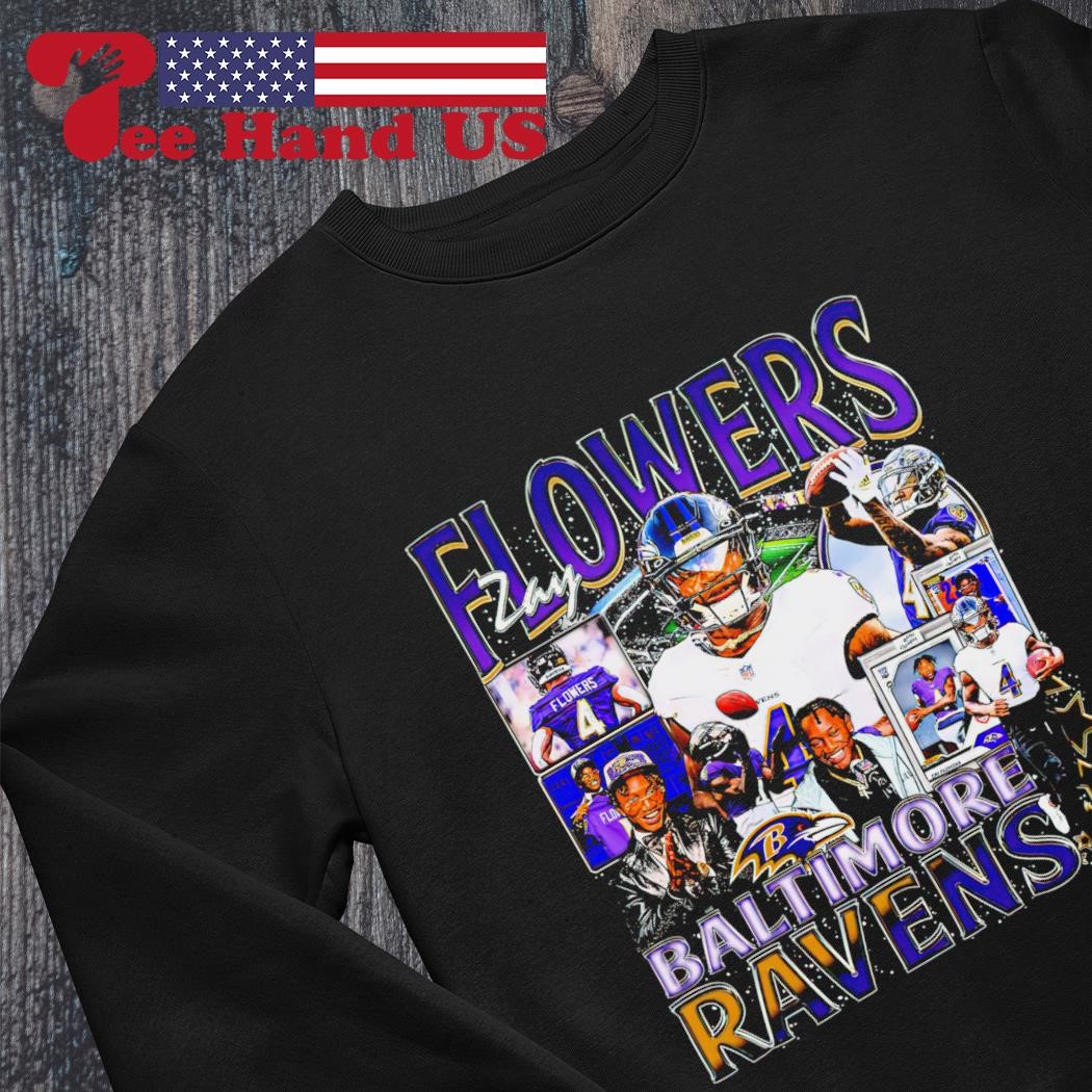 Zay Flowers From NFL Baltimore Ravens Graphic All Over Print Shirt -  Mugteeco