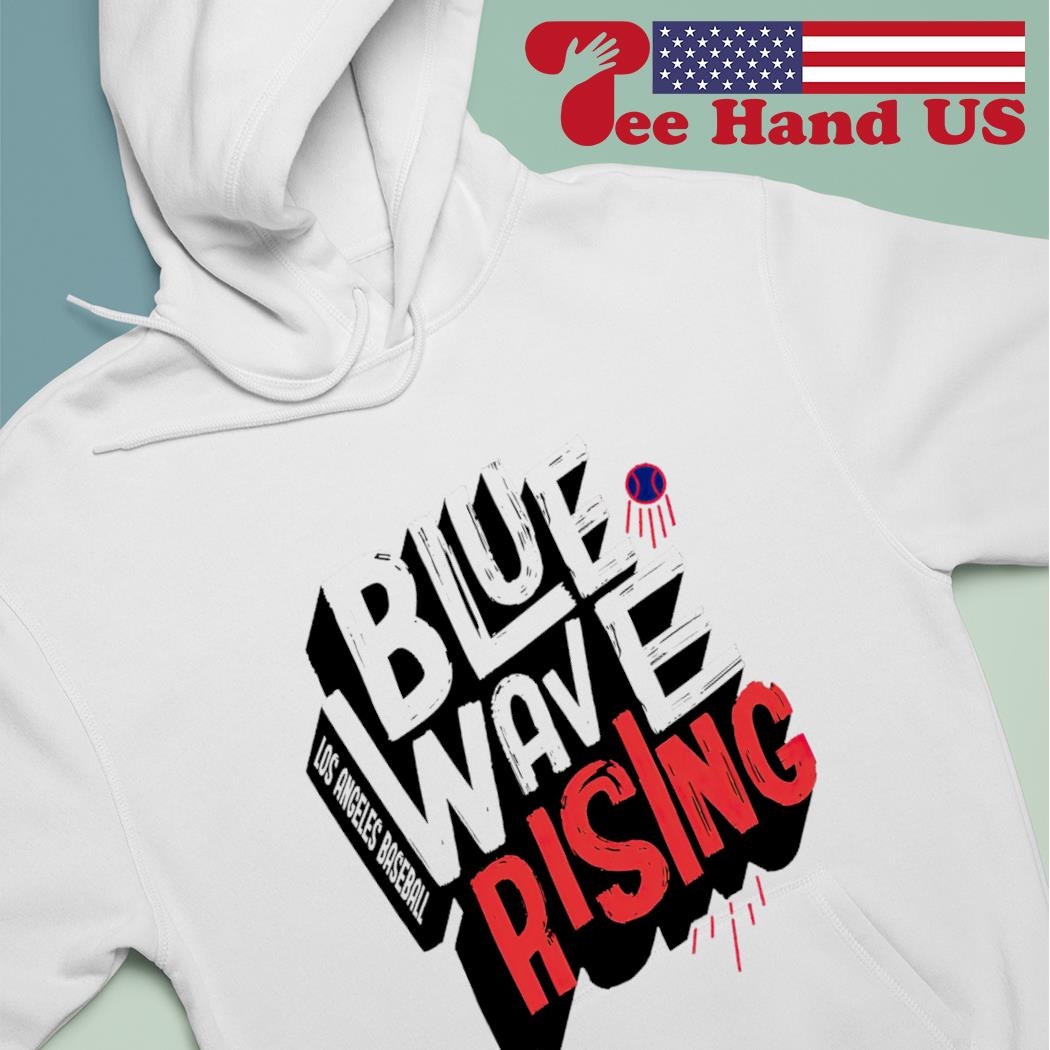 Los Angeles Baseball Dodgers Blue Wave Rising T-shirt,Sweater, Hoodie, And  Long Sleeved, Ladies, Tank Top