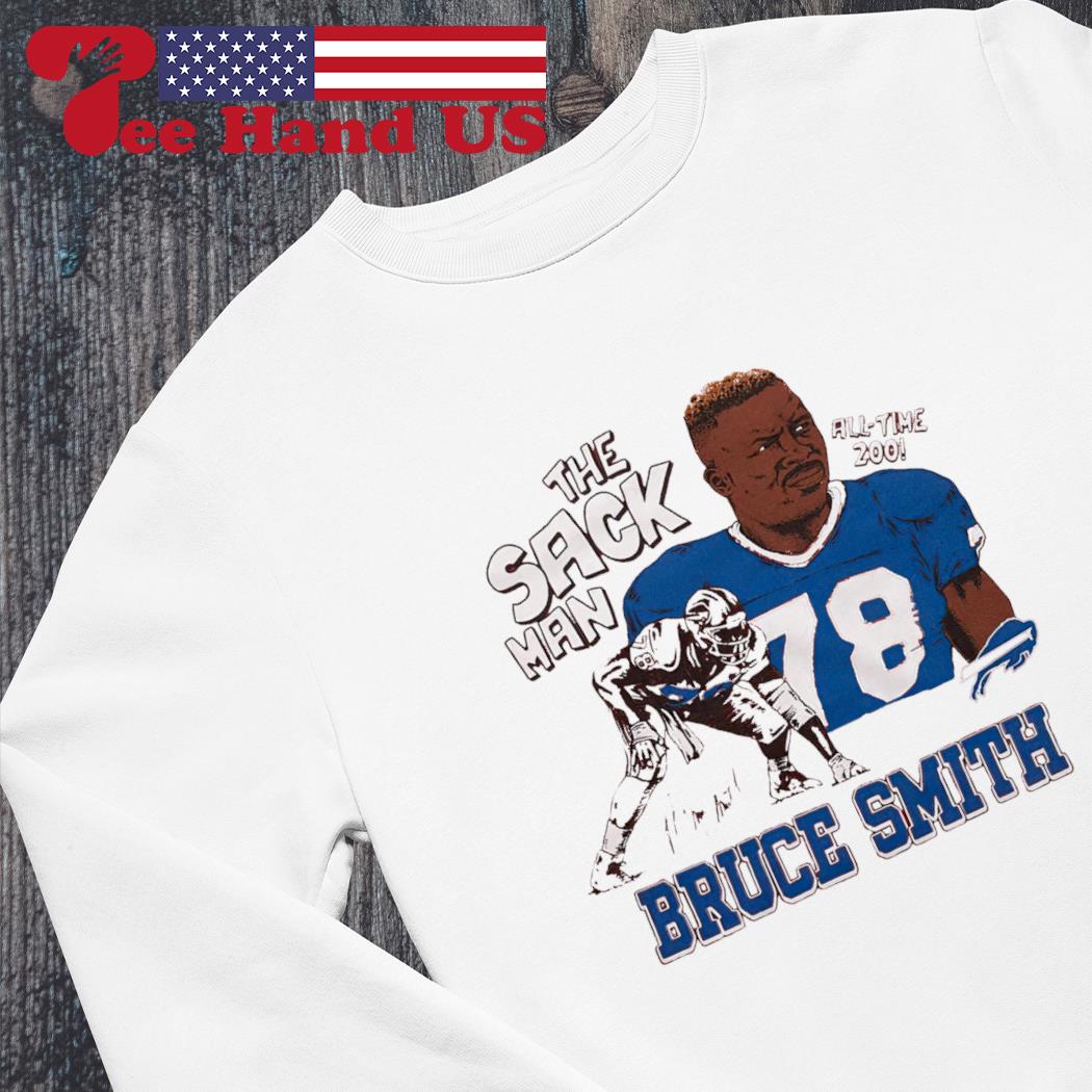 Bruce Smith Buffalo Bills signature cartoon shirt, hoodie, sweater