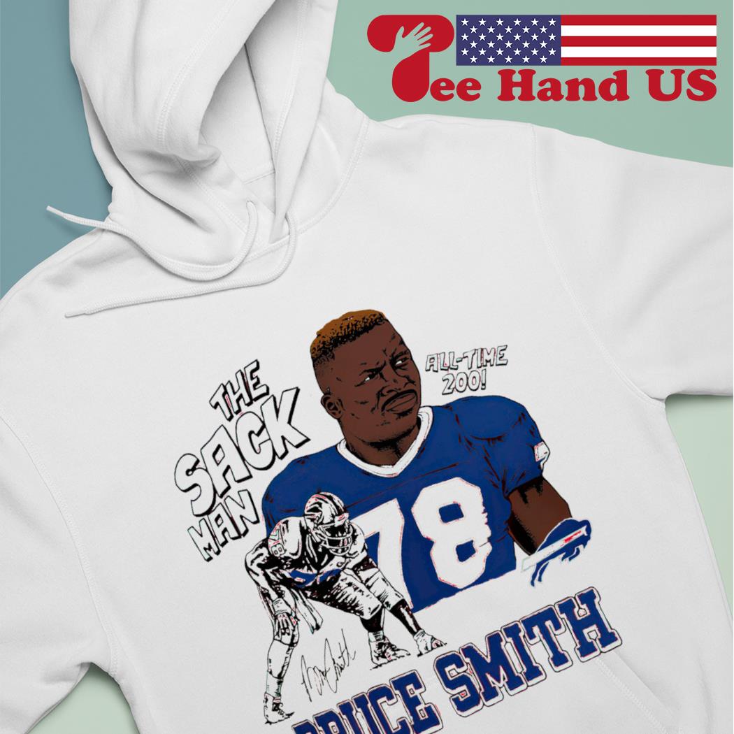 Buffalo Bills The Sack Man All Time 200 Bruce Smith T-Shirts