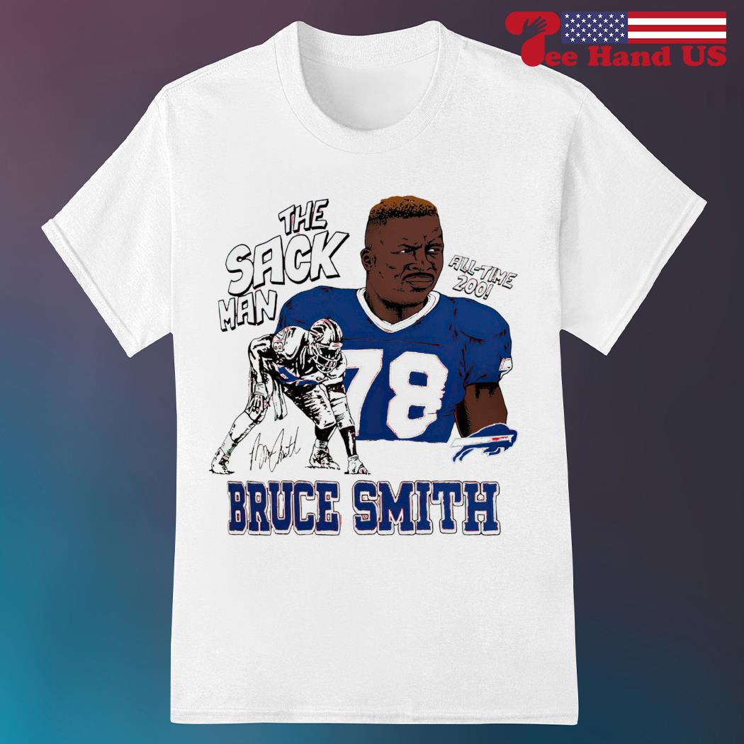 Buffalo Bills Bruce Smith Homage Red Caricature Shirt, hoodie