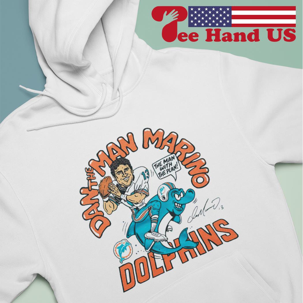 Dan Marino Miami Dolphins signature cartoon shirt, hoodie, sweater, long  sleeve and tank top