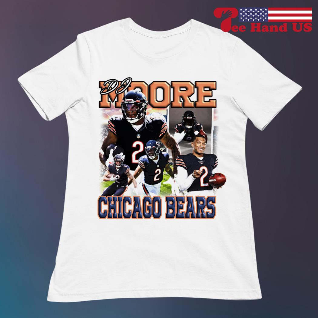 DJ Moore Chicago Bears retro shirt, hoodie, sweater, long sleeve