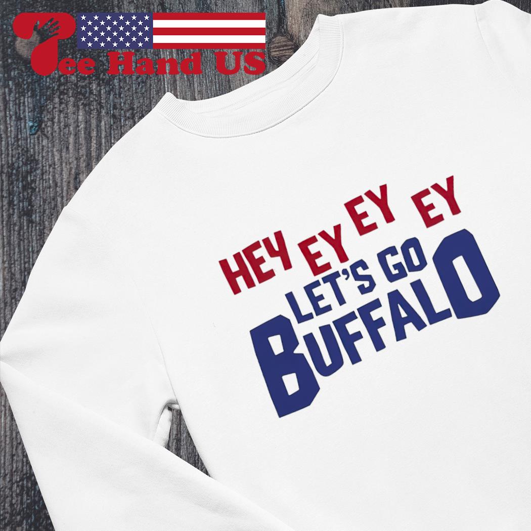 Let's Go Buffalo Red Crewneck Sweatshirt Buffalo Bills 