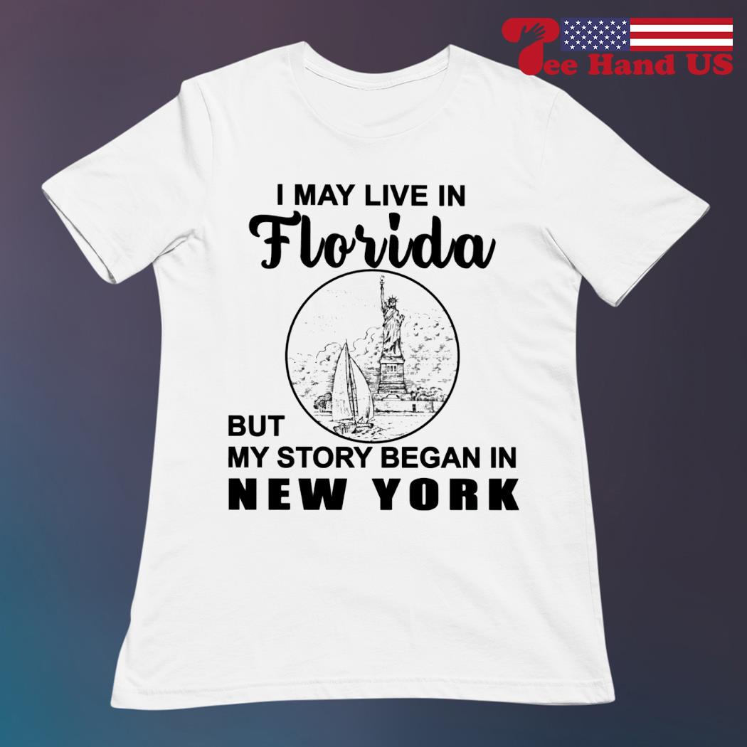 I May Live In Florida Belong To New York Yankees Shirt