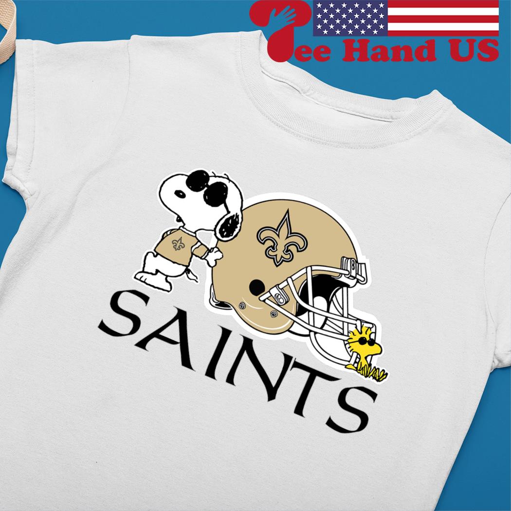 Official Snoopy and Woodstock new orleans saints halloween T-shirt