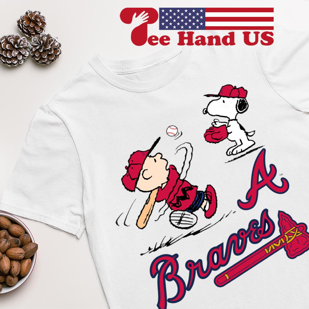 Peanuts Charlie Brown And Snoopy Playing Baseball Atlanta Braves shirt,sweater,  hoodie, sweater, long sleeve and tank top