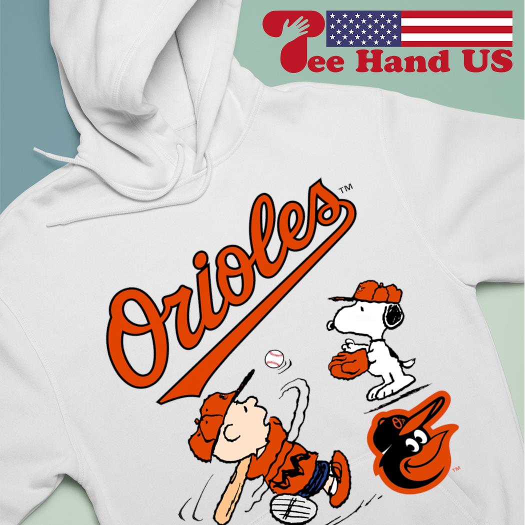 Peanuts Charlie Brown And Snoopy Playing Baseball Baltimore Orioles shirt,sweater,  hoodie, sweater, long sleeve and tank top