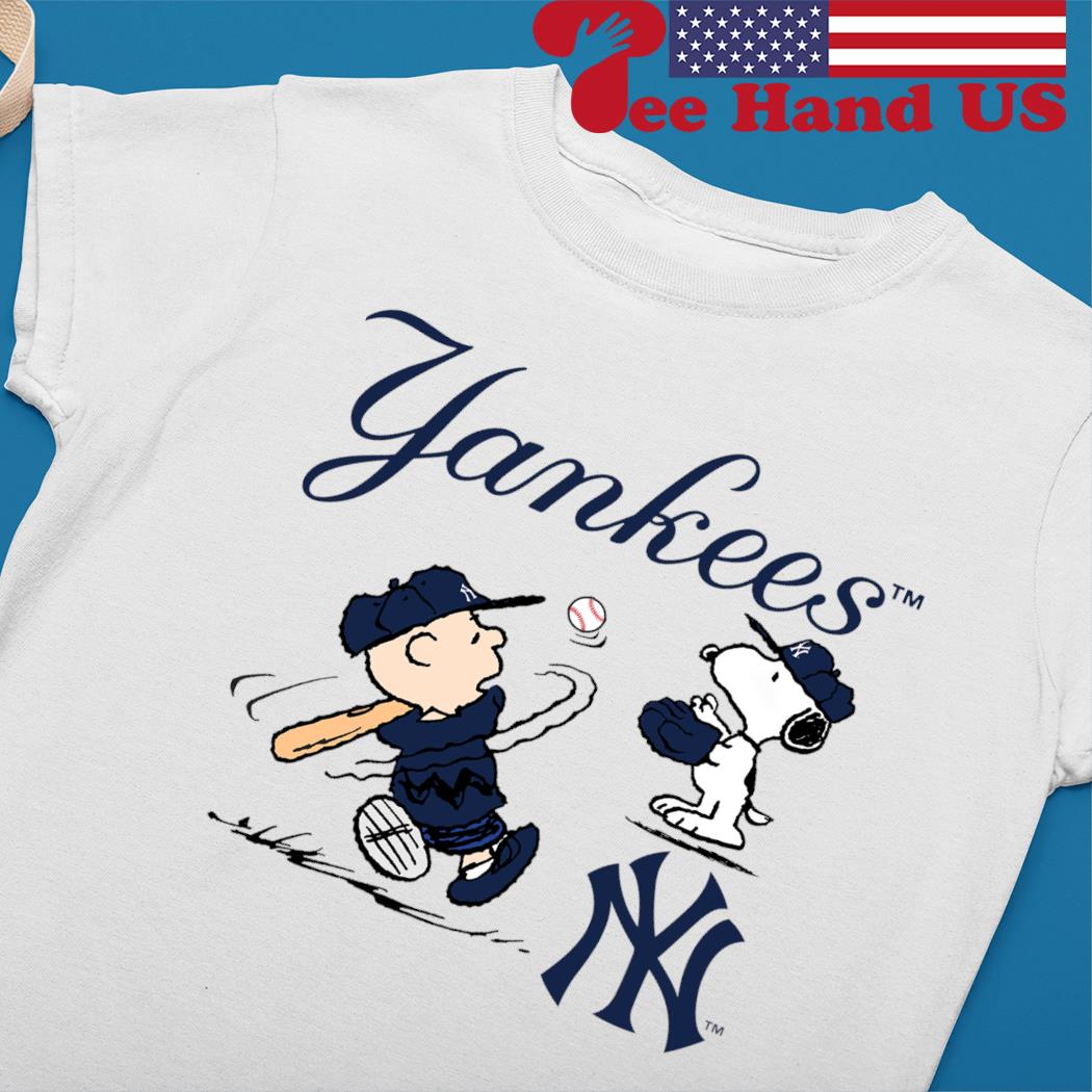 New York Yankees Let's Play Baseball Together Snoopy MLB Unisex Jersey Tee 