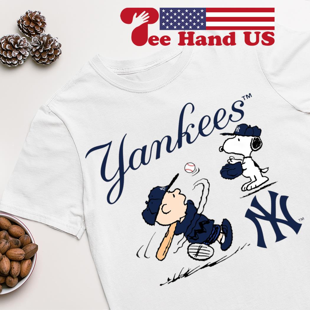 Peanuts Charlie Brown And Snoopy Playing Baseball New York Yankees  shirt,sweater, hoodie, sweater, long sleeve and tank top
