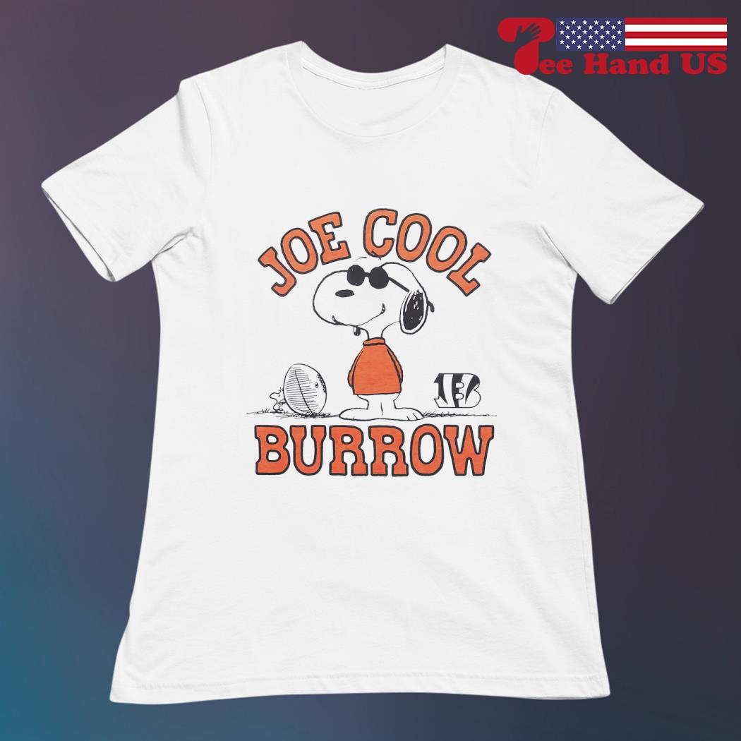 Youth Peanuts Snoopy x Bengals Joe Cool Burrow retro football shirt,  hoodie, sweater, long sleeve and tank top