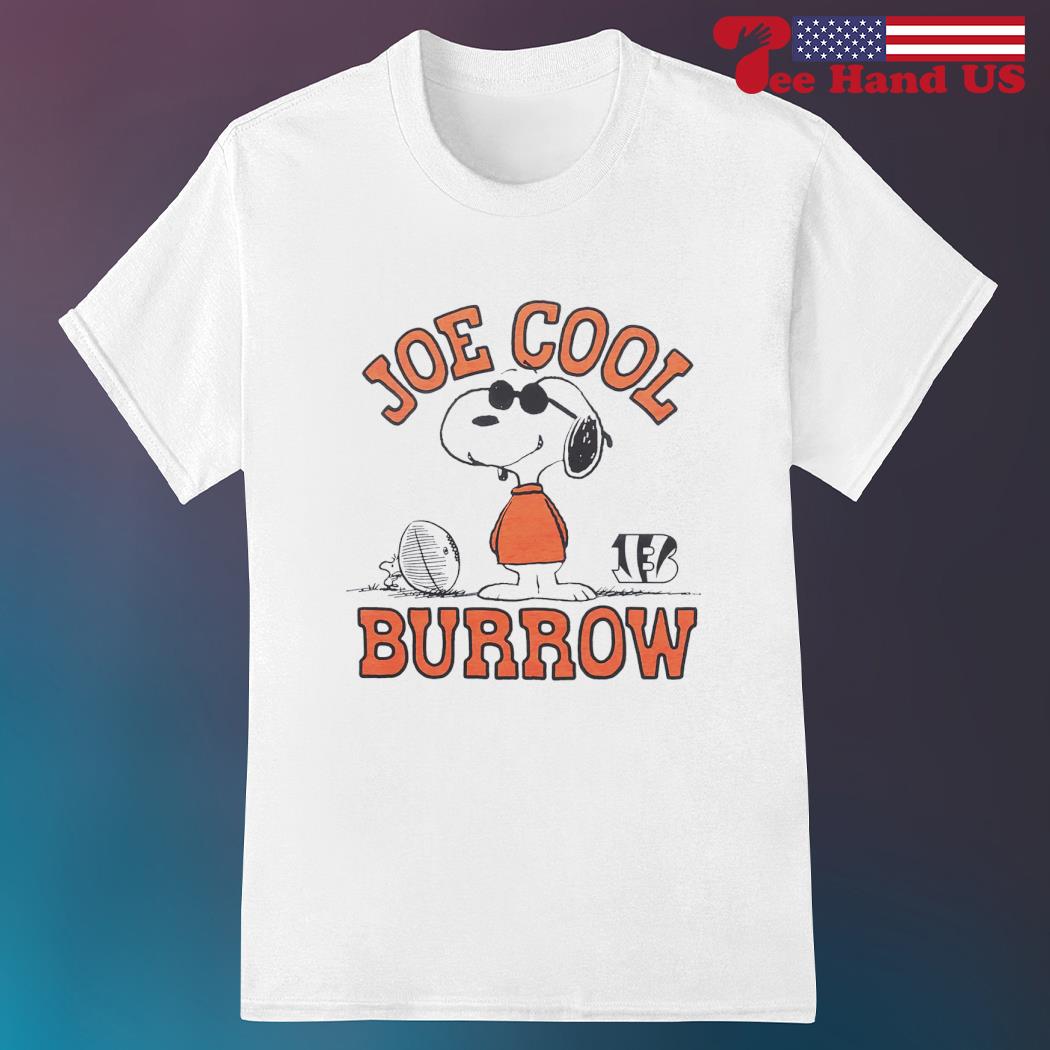 Peanuts X Bengals Joe Cool Burrow Shirt, hoodie, sweater and long