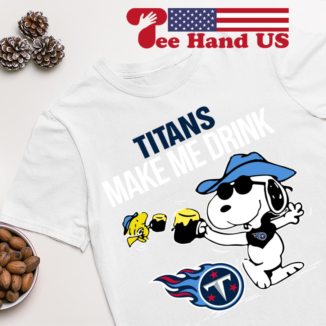 Titans Snoopy Make Me Drink shirt,sweater - Limotees