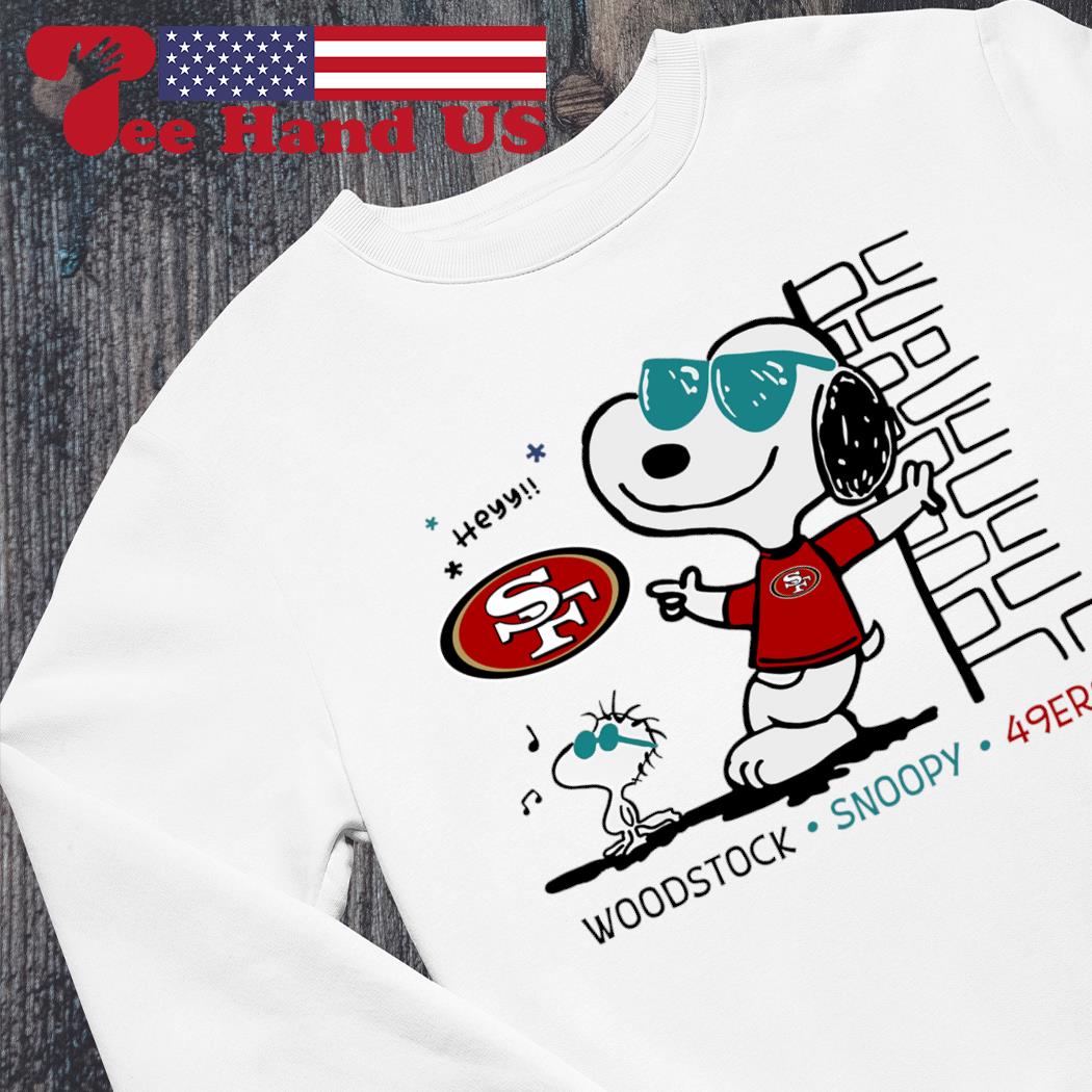 Woodstock Snoopy 49ers shirt, hoodie, sweater, long sleeve and tank top