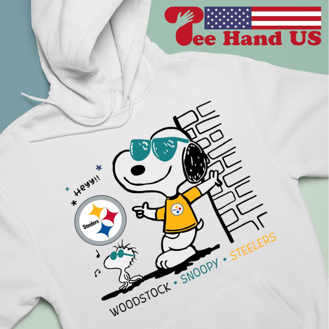 Woodstock Snoopy Steelers cartoon T-shirt, hoodie, sweater, long sleeve and  tank top