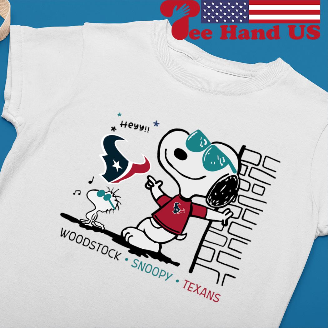 Snoopy And Woodstock I Only Roll With The Houston Texans T-Shirt - T-shirts  Low Price