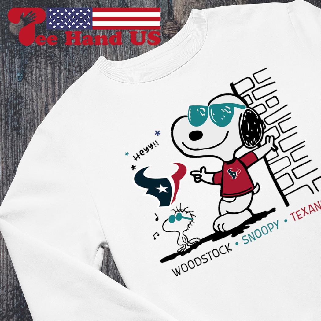 Houston Texans Snoopy and Charlie Brown with Woodstock cartoon T-shirt,  hoodie, sweater, long sleeve and tank top