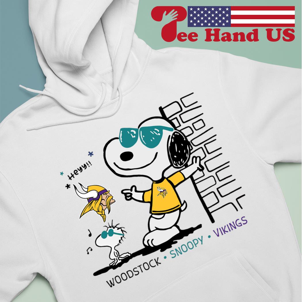 Woodstock Snoopy Vikings shirt, hoodie, sweater, long sleeve and tank top