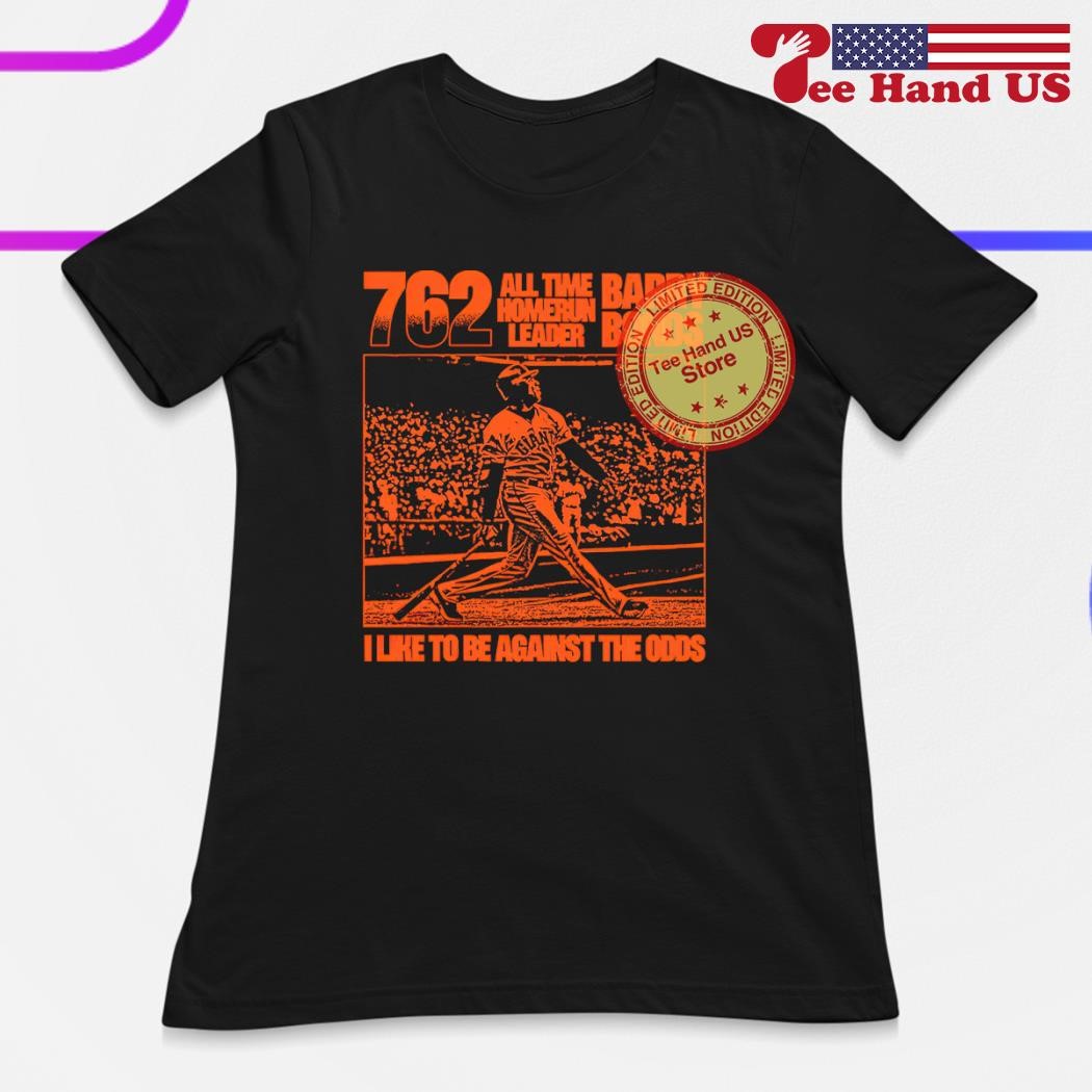 Barry Bonds Admiring a Home Run Premium T-shirt in Mens Sizes 