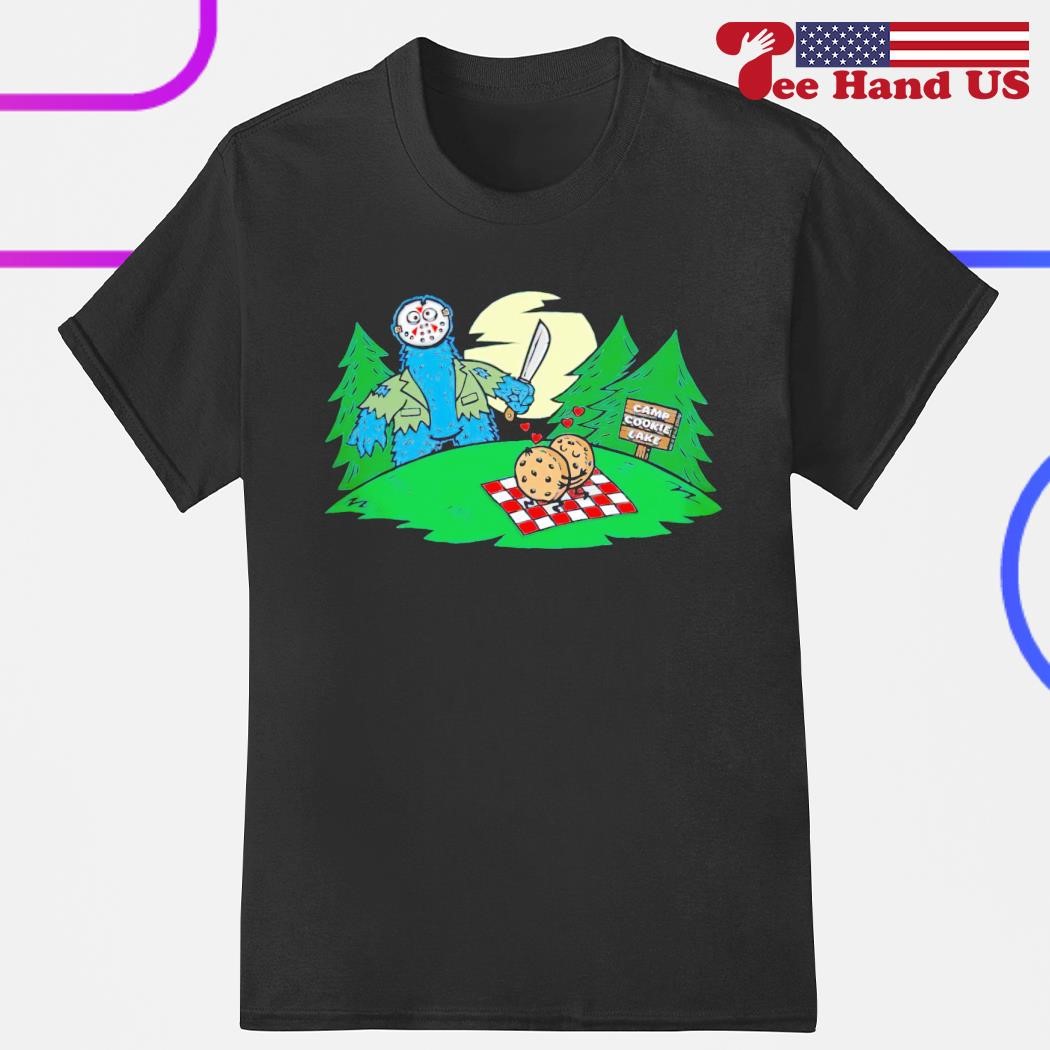 Cookie Monster X Jason Voorhees camp cookie lake shirt, hoodie, sweater,  long sleeve and tank top