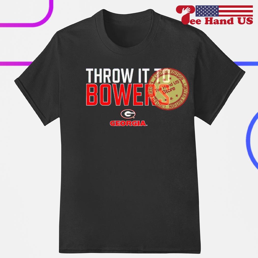 Georgia Bulldogs Throw It To Brock Bowers T-shirt,Sweater, Hoodie