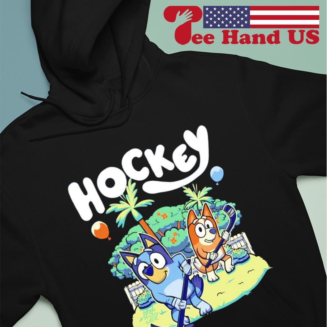 Hockey Bluey Bandit Heeler Chilli Heeler shirt, hoodie, sweater, long