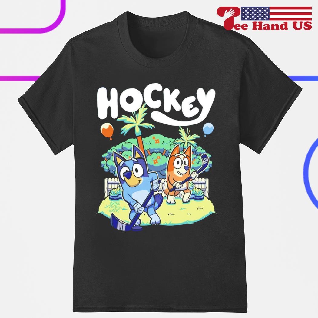 Hockey Bluey Bandit Heeler Chilli Heeler shirt, hoodie, sweater, long