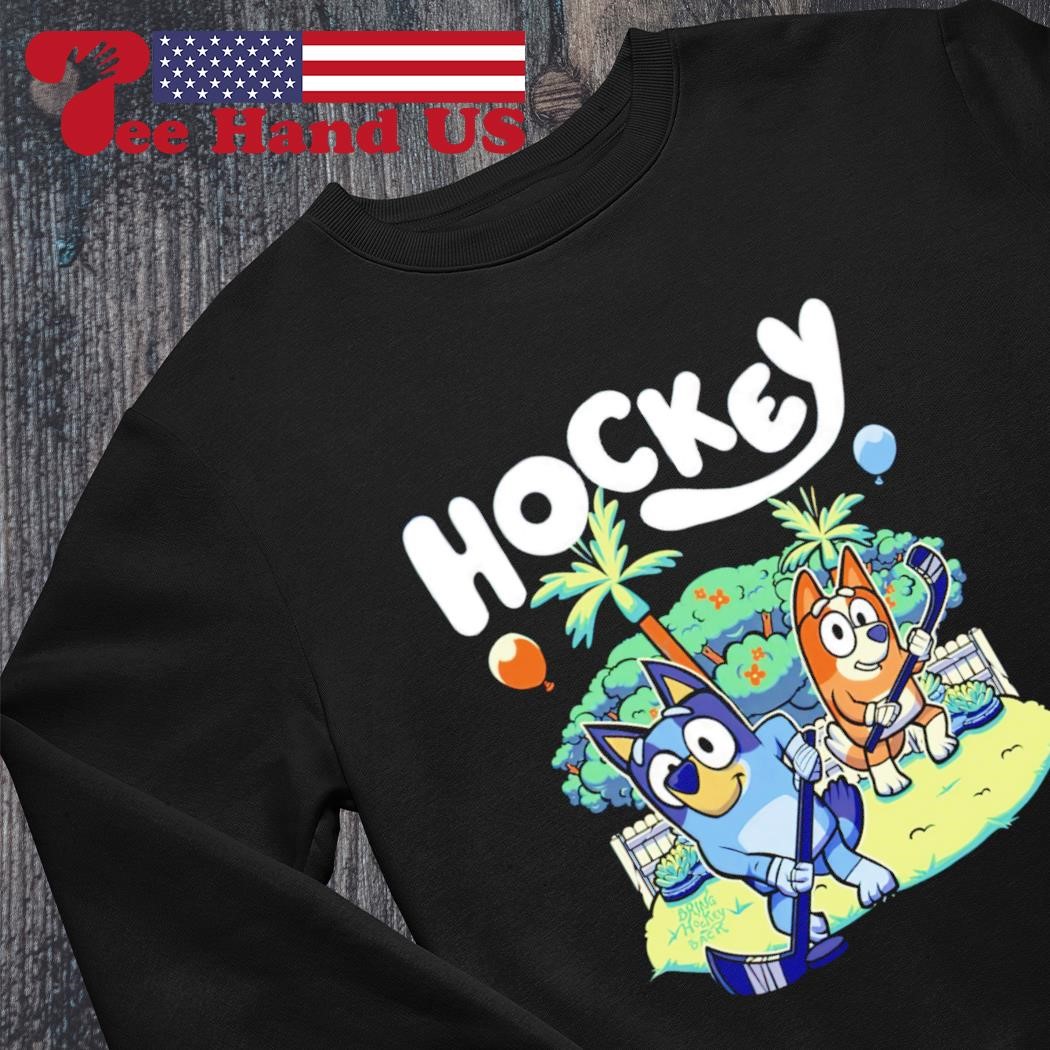 Hockey Bluey Bandit Heeler Chilli Heeler shirt, hoodie, sweater, long