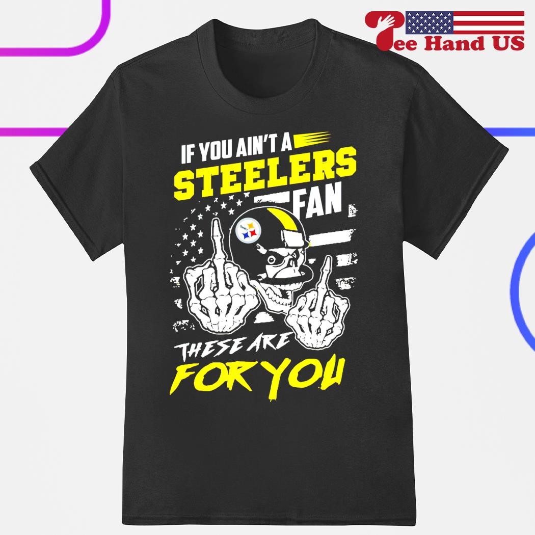 General Merchandise Woman's Black Steelers Logo V-Neck T-Shirt