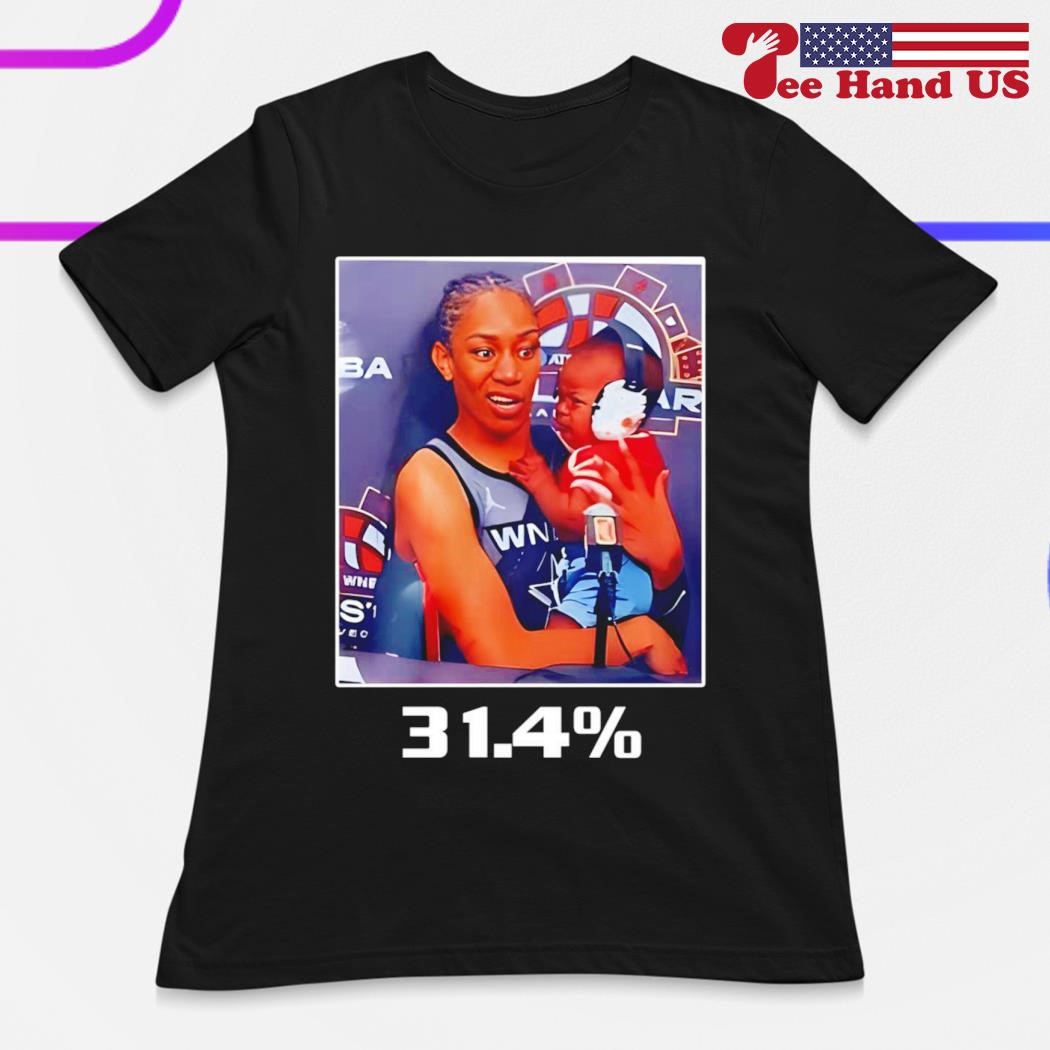 Las Vegas Aces WNBA A'ja Wilson 31.4% Shirt - Icestork