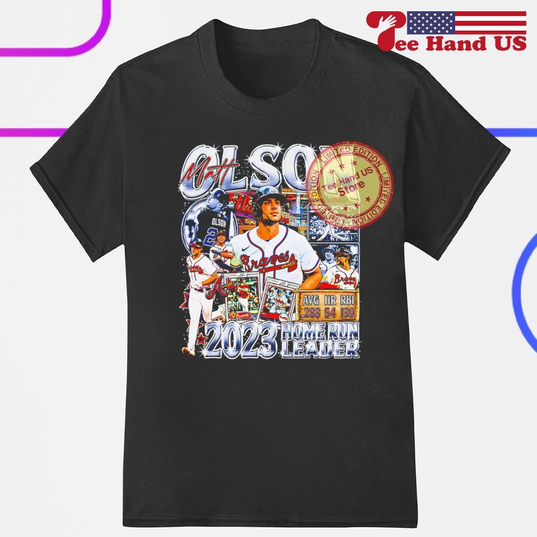 Matt Olson 2023 Home Run Leader Atlanta Braves Vintage 2023 T-shirt,Sweater,  Hoodie, And Long Sleeved, Ladies, Tank Top