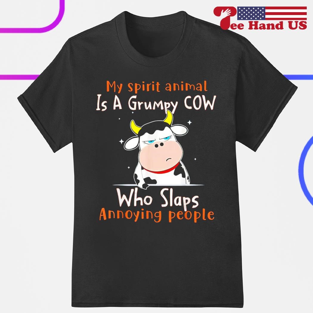 grumpy cow cartoon