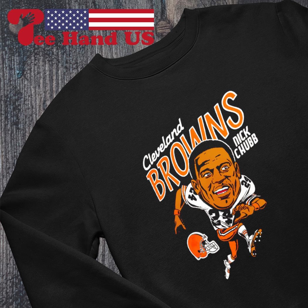 Cleveland Brown Nick Chubb Caricature Shirt, hoodie, sweater, long