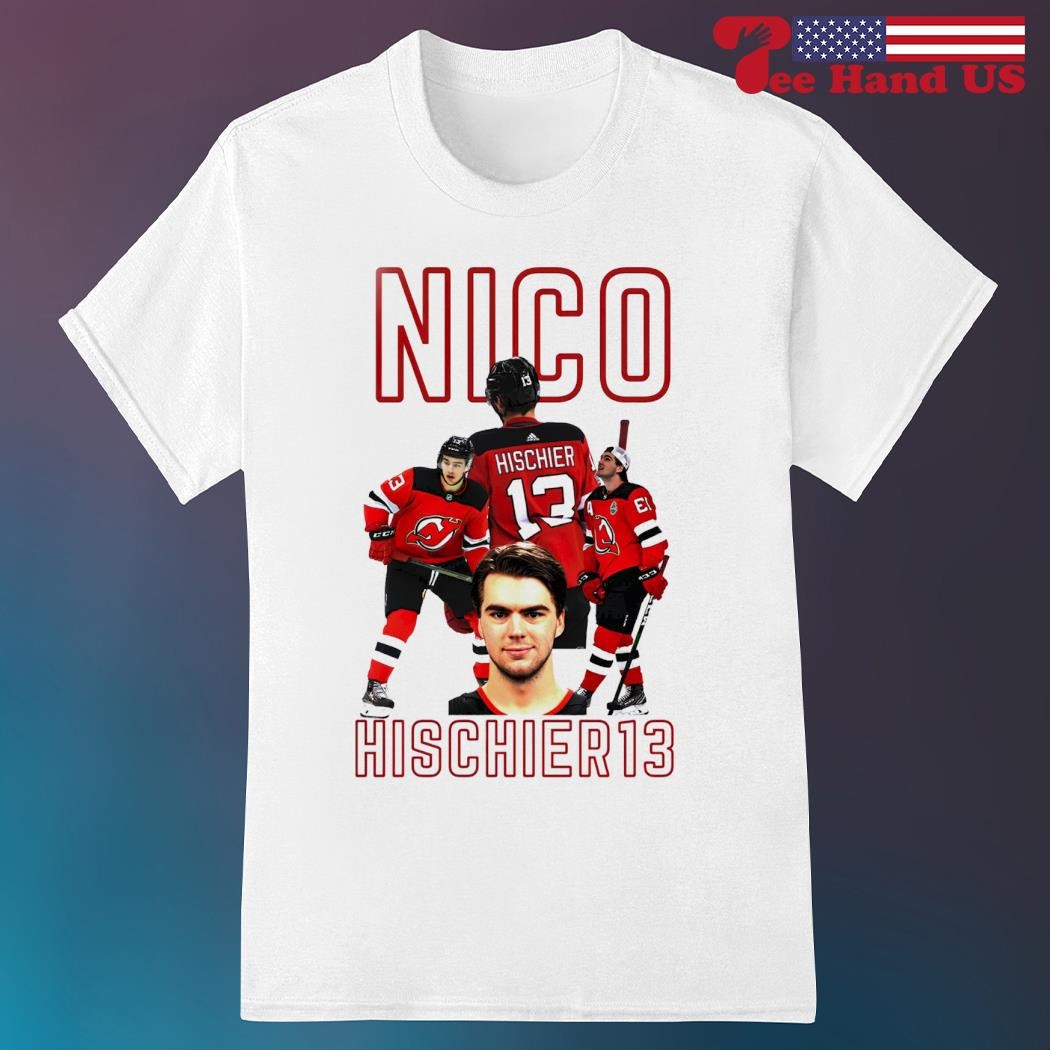 Nico Hischier T-Shirt  New Jersey Hockey Men's Premium T-Shirt
