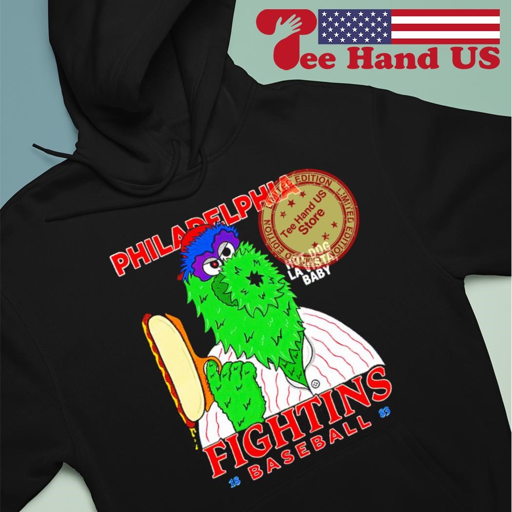 Philly Phanatic Philadelphia Phillies fighting hot dog la vista