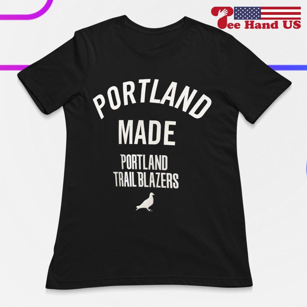 Portland Trail Blazers Logo white wordmark Pullover Hoodie - Diana T-shirt
