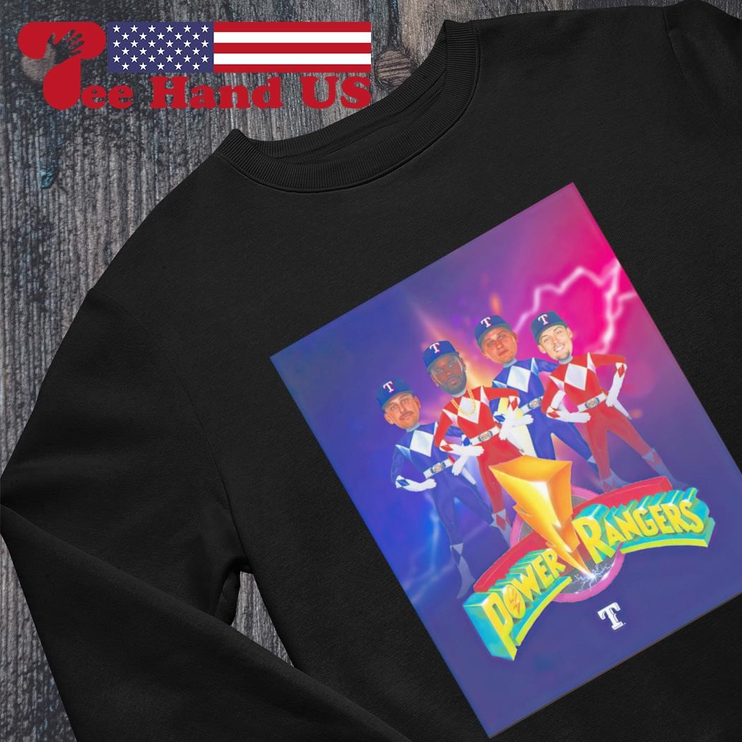 Texas Rangers Power Rangers Shirt, Hoodie, Sweatshirt, Women Tee - Lelemoon