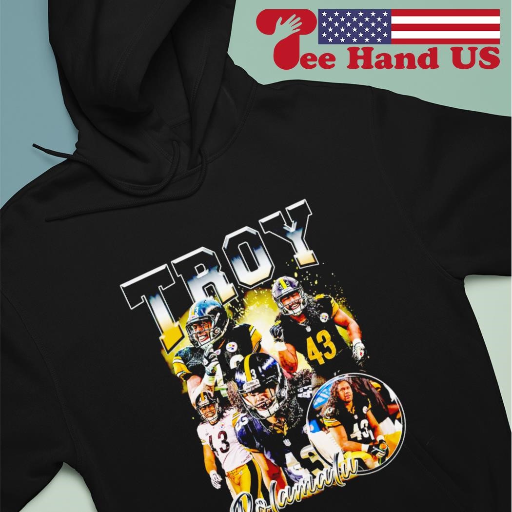 Troy Polamalu Pittsburgh Steelers Mitchell & Ness Youth Caricature Graphic  T-Shirt, hoodie, sweater, long sleeve and tank top