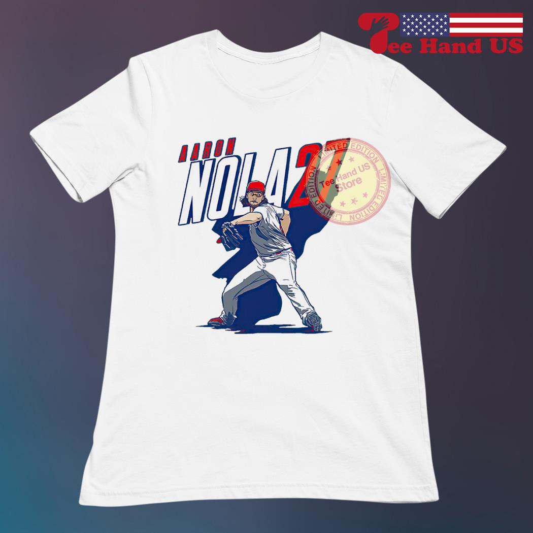Aaron Nola Philadelphia Phillies name and number MLBPA shirt