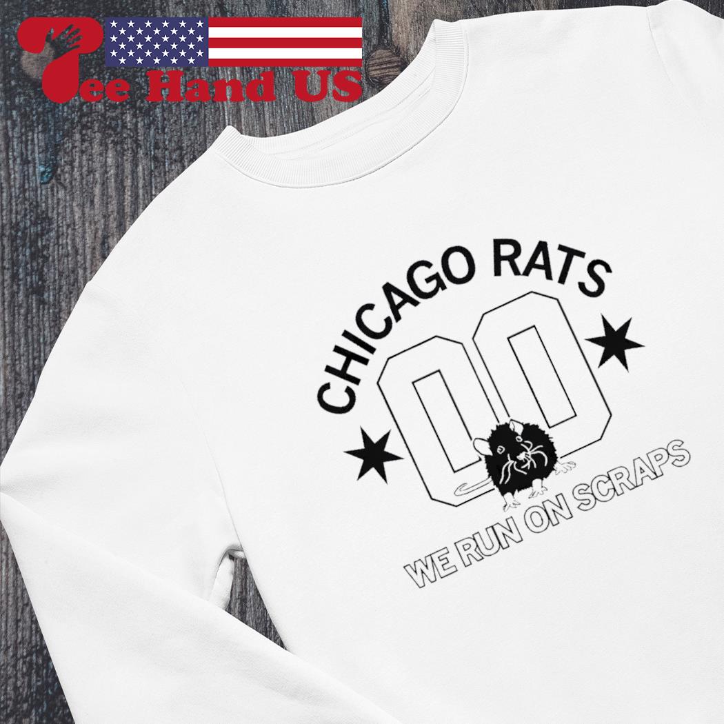 Official chicago rats we run on scraps baseball shirt - PT2D