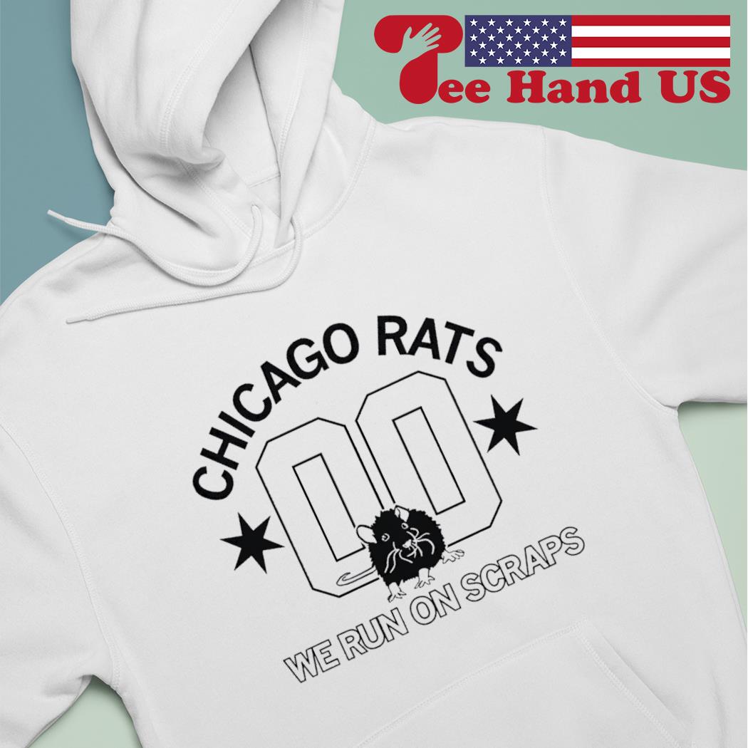 Official chicago rats we run on scraps baseball shirt - PT2D